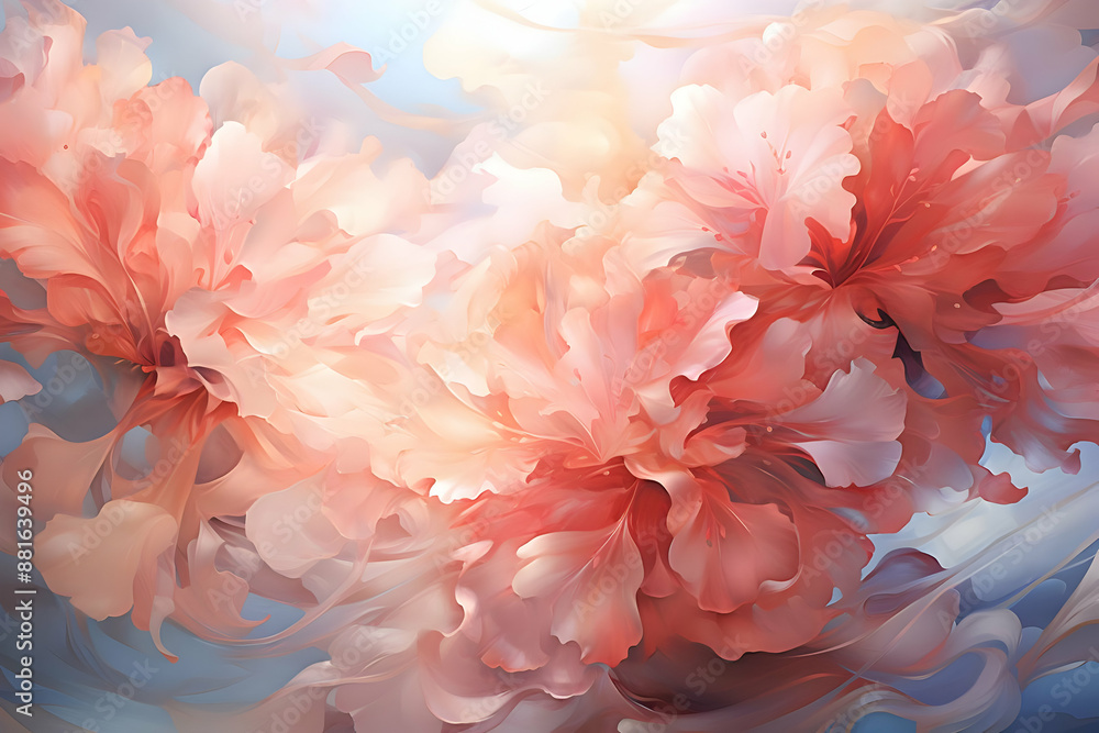 Delicate Pink Flower Illustration Delicate Pink Flower Illustration