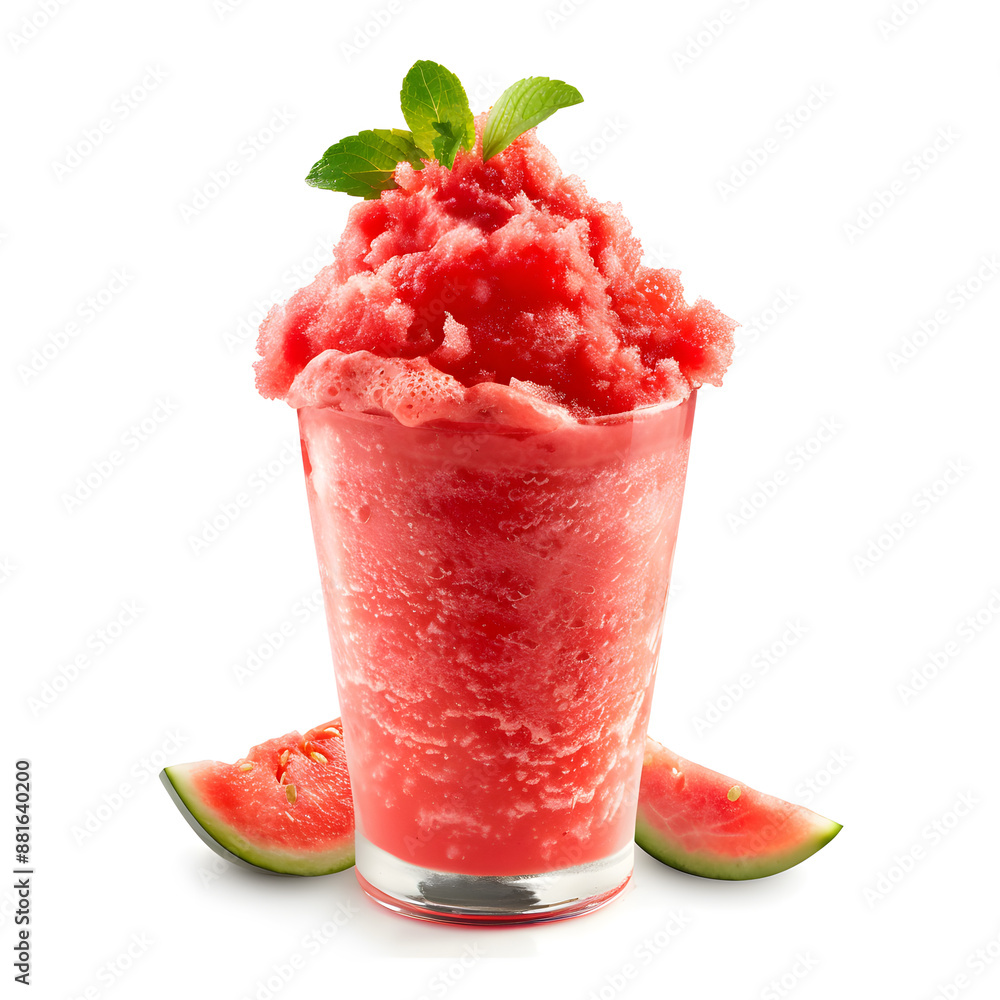 Watermelon slush isolated on a white background Watermelon slush isolated on a white background