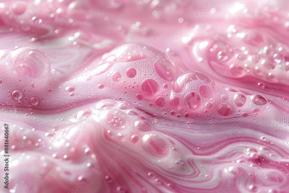 Pink Bubbles Abstract Background Pink Bubbles Abstract Background