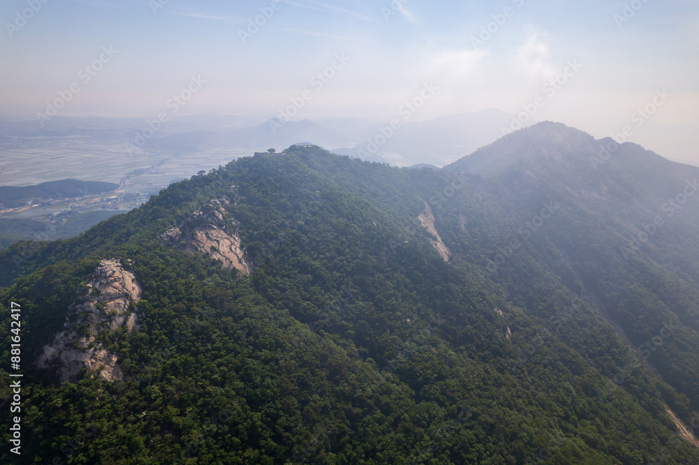 Scenic view of Mt.Manisan against sky Scenic view of Mt.Manisan against sky