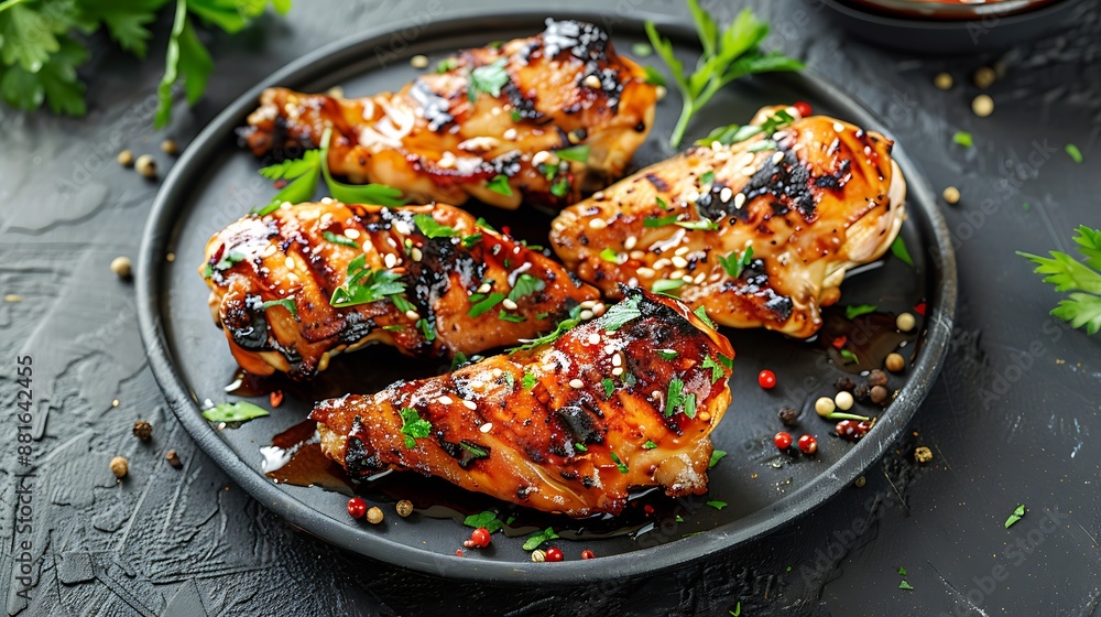 seared pieces of chicken
