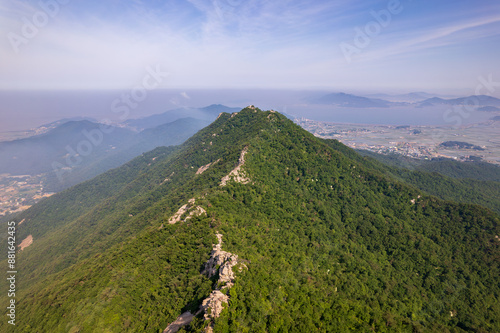 Scenic view of Mt.Manisan against sky photo