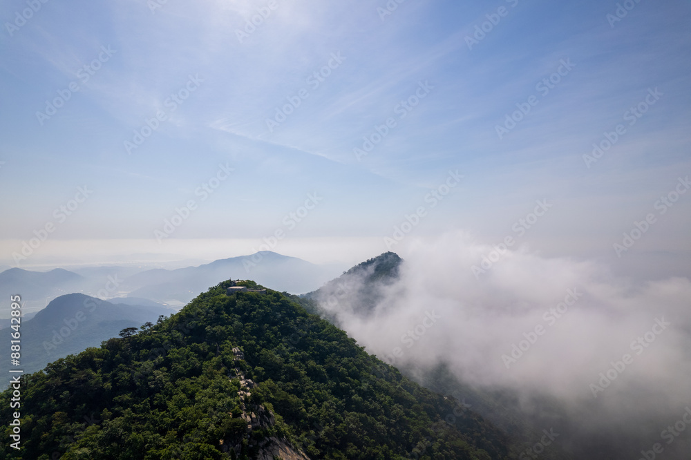 Scenic view of Mt.Manisan against sky Scenic view of Mt.Manisan against sky