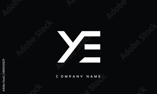 YE, EY, Y, E Abstract Letters Logo Monogram