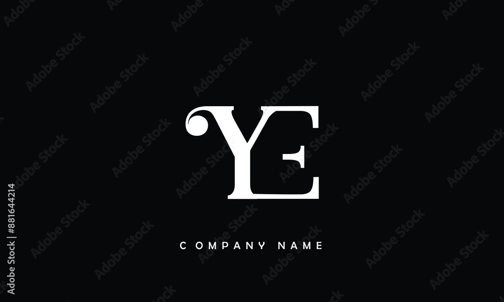 YE, EY, Y, E Abstract Letters Logo Monogram YE, EY, Y, E Abstract Letters Logo Monogram