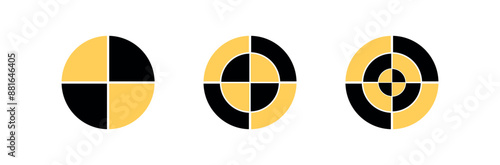 Crash test sign on white background	