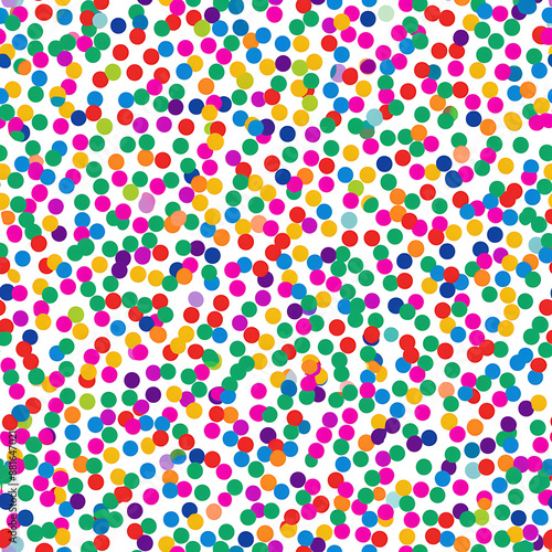 Seamless pattern featuring colorful confetti sprinkles scattered background