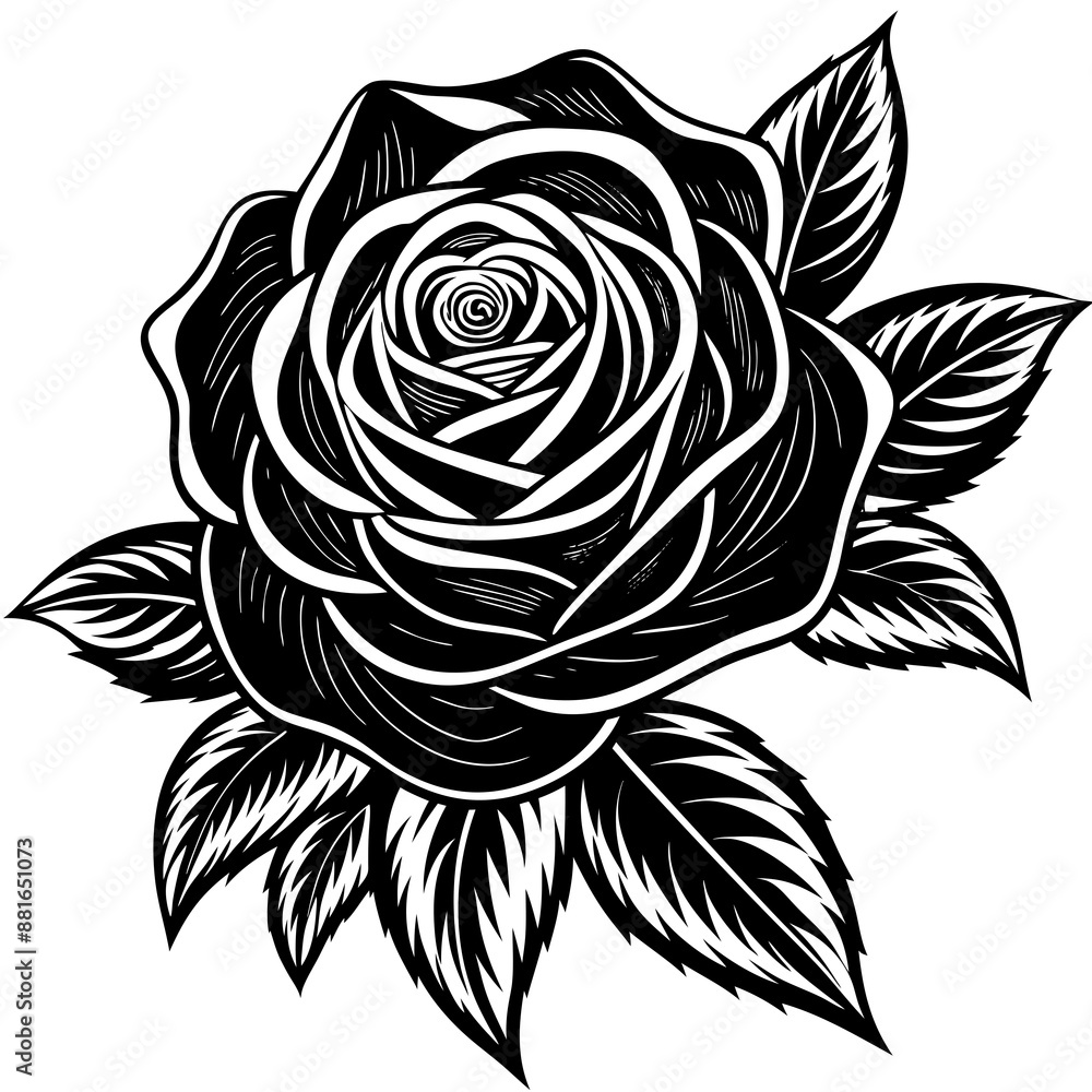 Rose Flower Vector Illustration: Cartoon, Clipart, and Line Art Design Rose Flower Vector Illustration: Cartoon, Clipart, and Line Art Design
