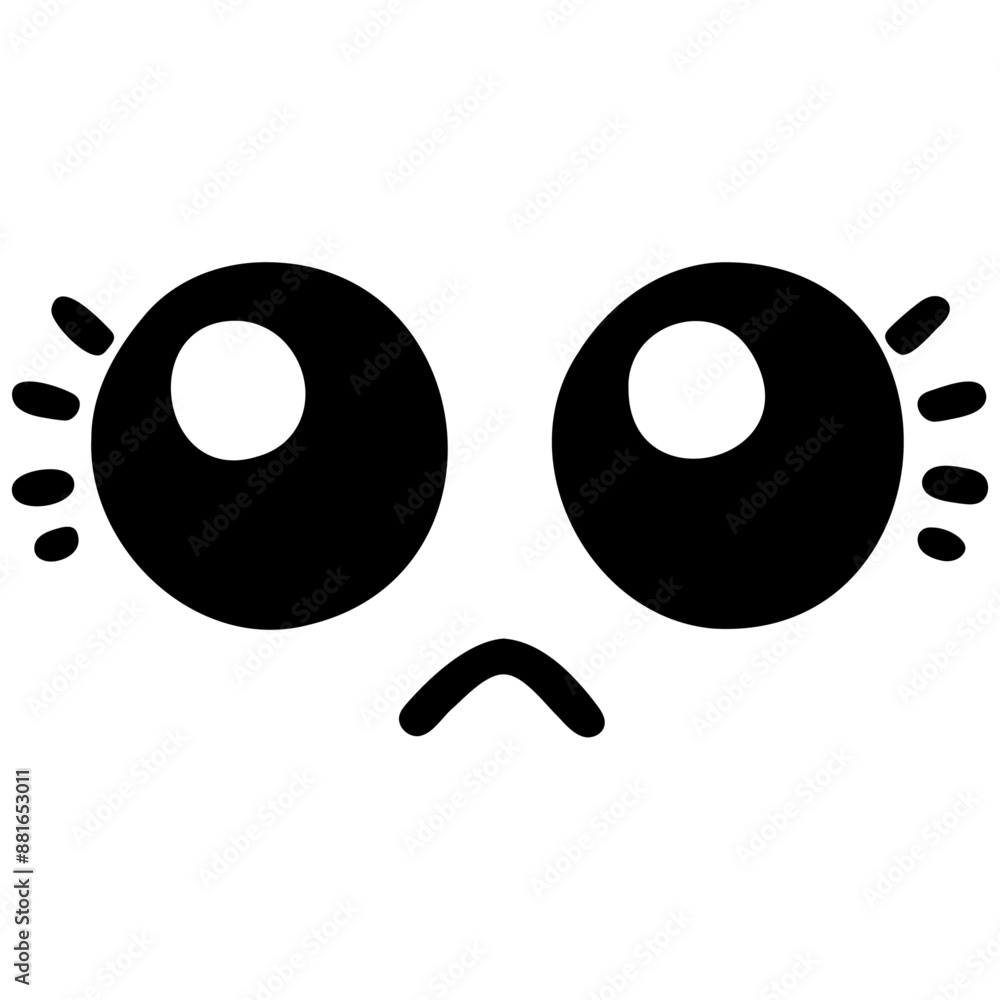 Cute kawaii face expressions in a vector illustration set, featuring playful and adorable emoticons. Perfect for fun and creative design projects Cute kawaii face expressions in a vector illustration set, featuring playful and adorable emoticons. Perfect for fun and creative design projects
