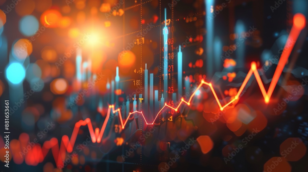 Stock exchange trading investment graph increase statistic. Digital financial business market charts rising arrow growing up economy background. Trade data analysis investing finances concept. Stock exchange trading investment graph increase statistic. Digital financial business market charts rising arrow growing up economy background. Trade data analysis investing finances concept.