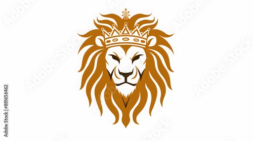 lion head with crown logo