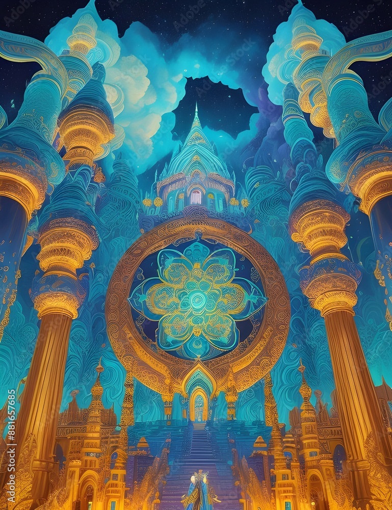 Obraz premium A Mystical Skyworld