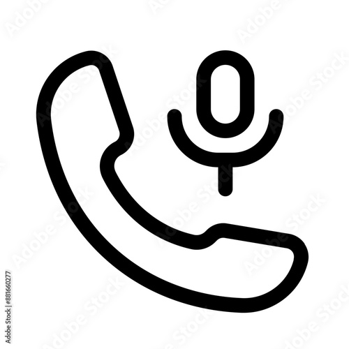 call recorder line icons, perfect for website and mobile apps ui projects