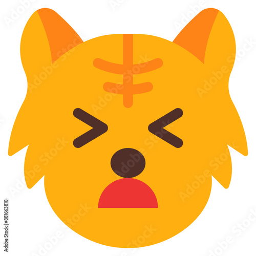 pain, cat, animal, wildlife, cat emoji Icon