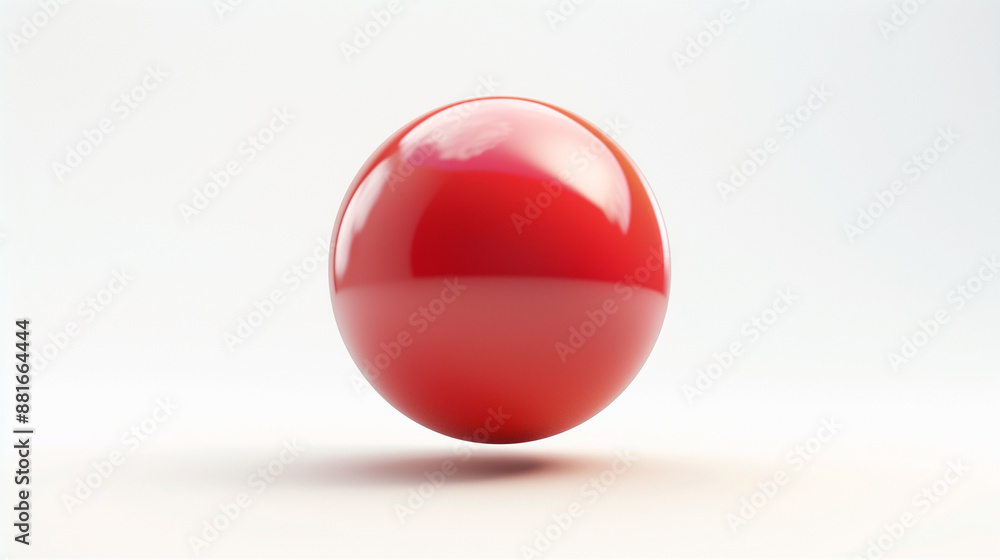 Red ball, Snooker Ball on white background, red ball isolated on white background, White and red balls, illustration Red ball, Snooker Ball on white background, red ball isolated on white background, White and red balls, illustration