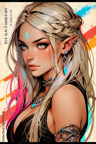 portrait of a worrior girl