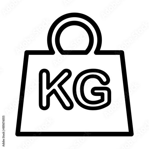 Weight icon template