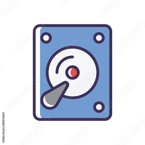 Hard drive vector icon