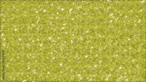 金色の背景に輝く光がきらめく動画、ループ