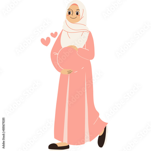 Illustration of a pregnant woman