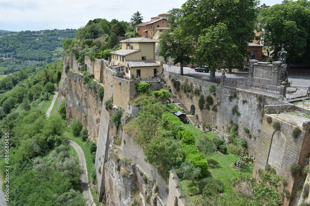 Orvieto, panorama e via