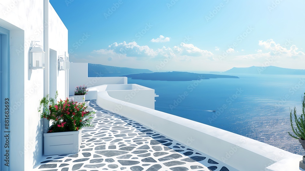 Fototapeta premium Balcony with a View