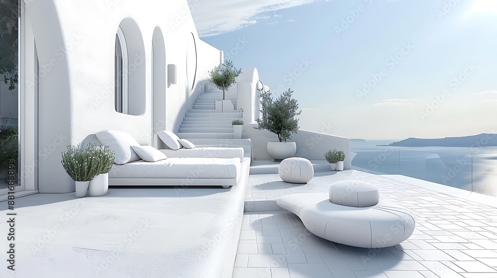 Naklejka premium Balcony with a View