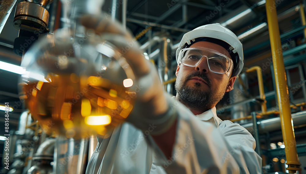 Lab technician pours liquid from a test tube. Research at a chemical plant. Lab technician pours liquid from a test tube. Research at a chemical plant.