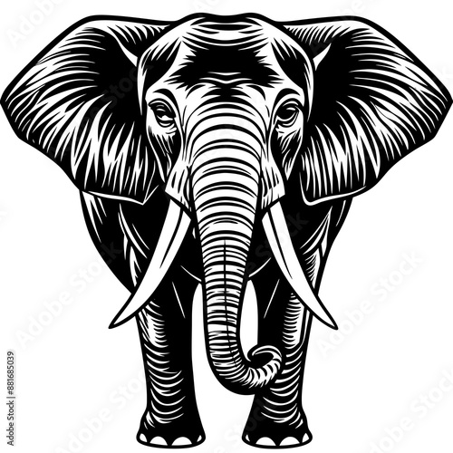 Wallpaper Mural Elephant silhouette Torontodigital.ca