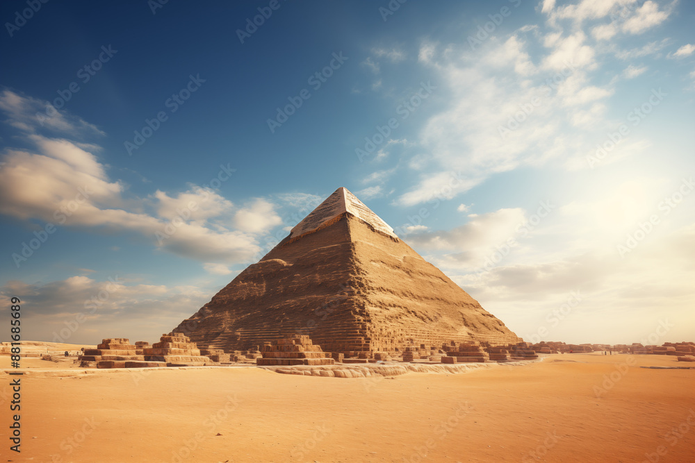 Image of Egyptian pyramid. History of ancient Egypt. History book. Egyptian culture. Archeology of Egypt. Image of Egyptian pyramid. History of ancient Egypt. History book. Egyptian culture. Archeology of Egypt.
