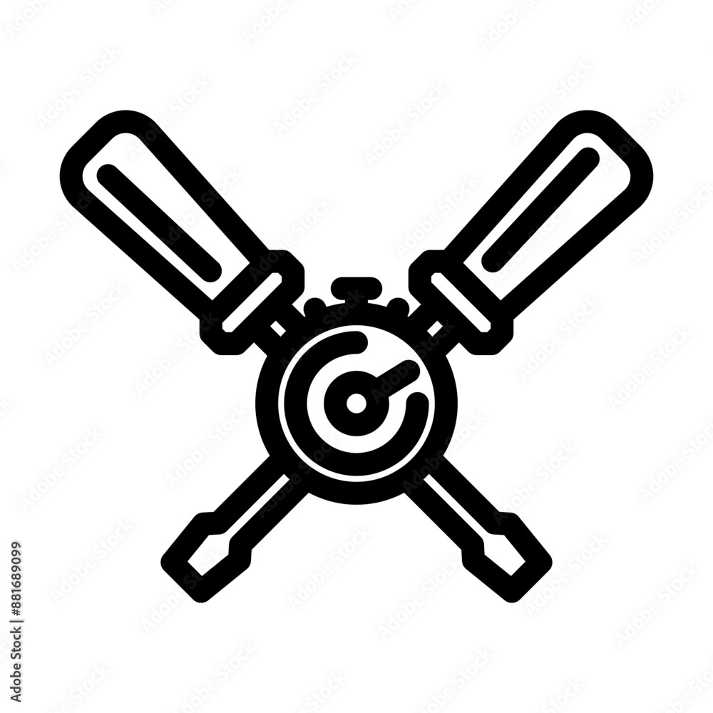 Obraz premium quick assembly product label caution line icon vector. quick assembly product label caution sign. isolated contour symbol black illustration