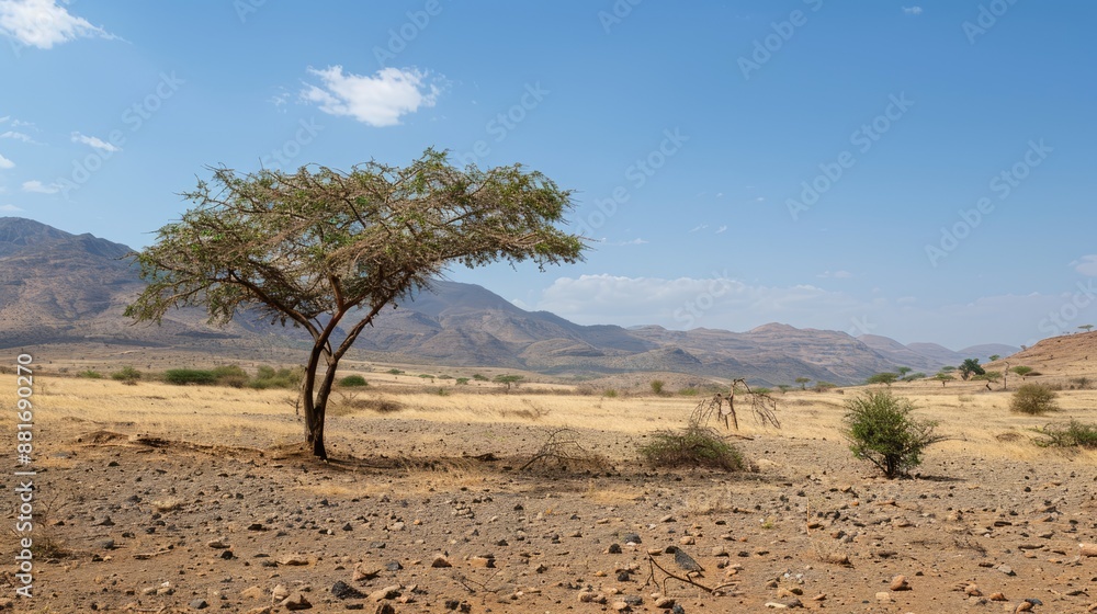 Obraz premium Dry, cracked earth. Drought. Lack of water for irrigation. Agricultural industry.The ground is covered with cracks in the top view for a background or graphic design with the concept of drought.