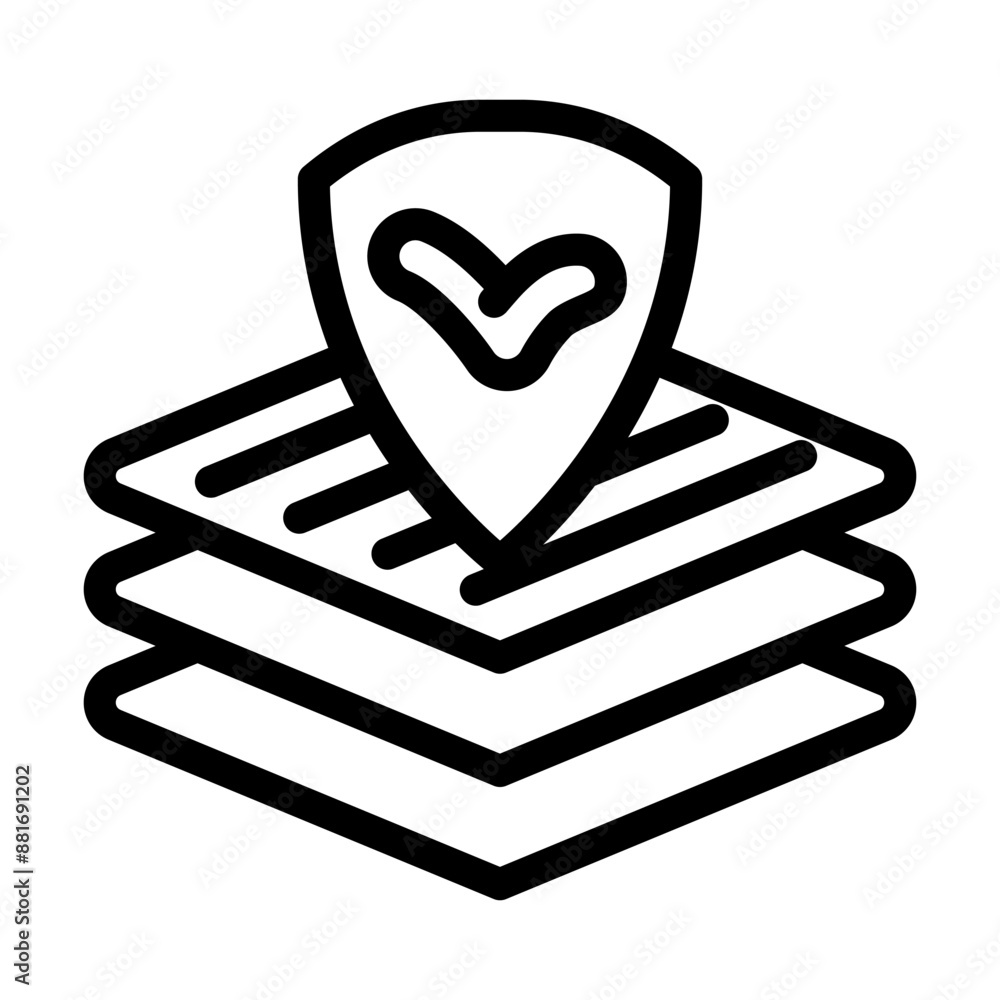 protective cover product label caution line icon vector. protective cover product label caution sign. isolated contour symbol black illustration protective cover product label caution line icon vector. protective cover product label caution sign. isolated contour symbol black illustration