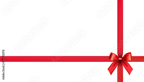 red bow design material