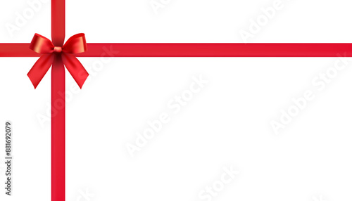 red bow design material
