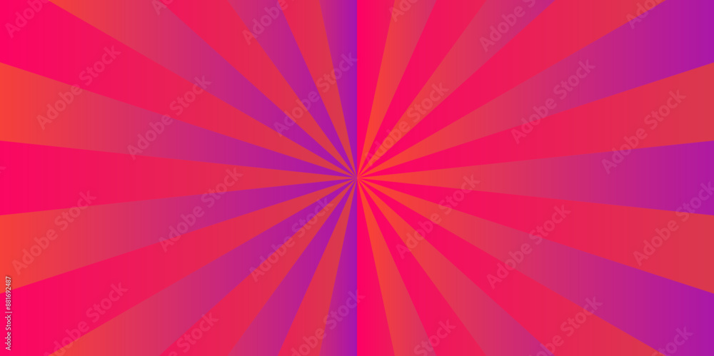 Modern Pink and purple red sunshine circle sunburst abstract geometric background. victor illustration sun ray sunbeam vintage texture. sunshine cartoon ads etc.
Modern Pink and purple red sunshine circle sunburst abstract geometric background. victor illustration sun ray sunbeam vintage texture. sunshine cartoon ads etc.