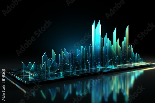 Glass Cityscape: A Futuristic Metropolis