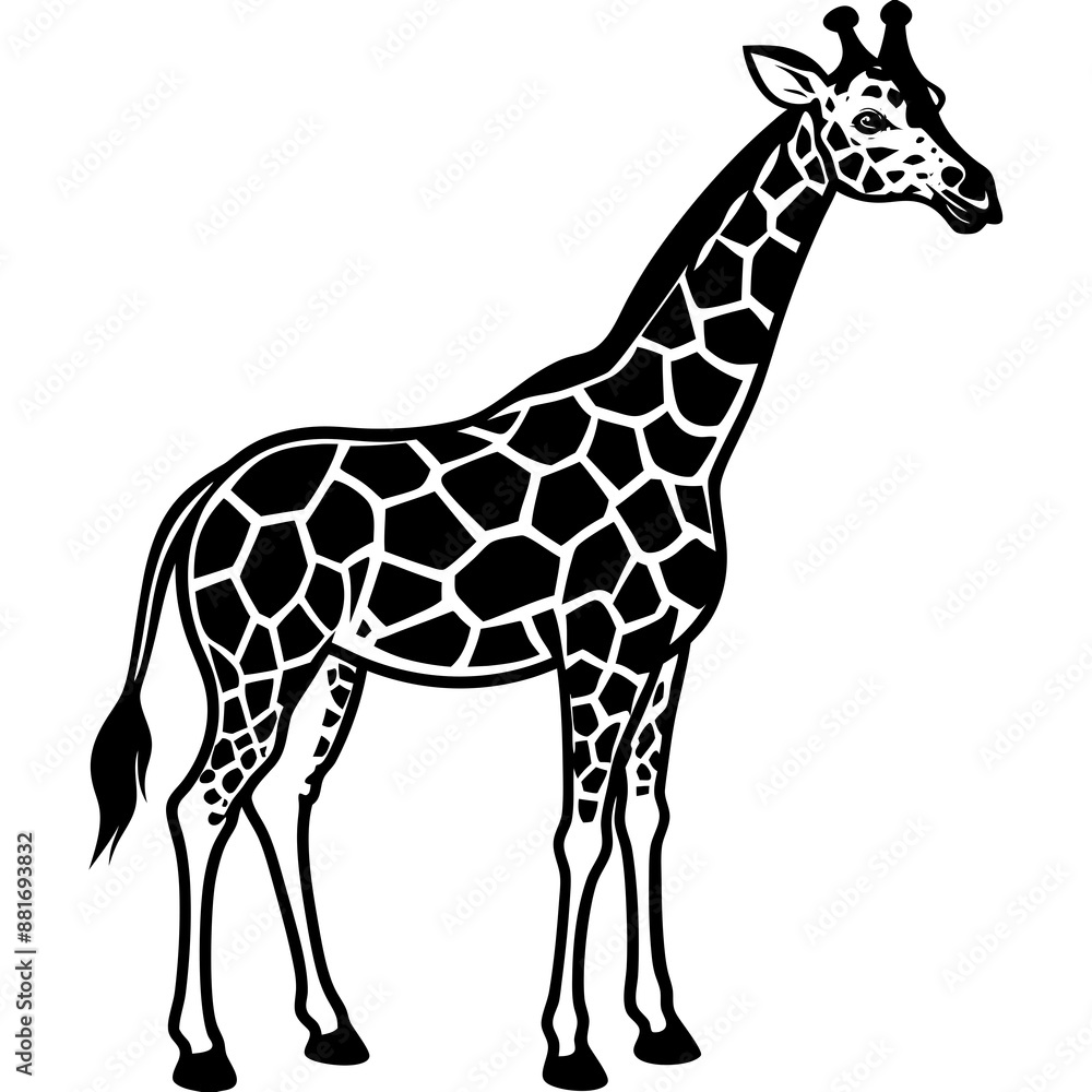 Naklejka premium giraffe vector illustration