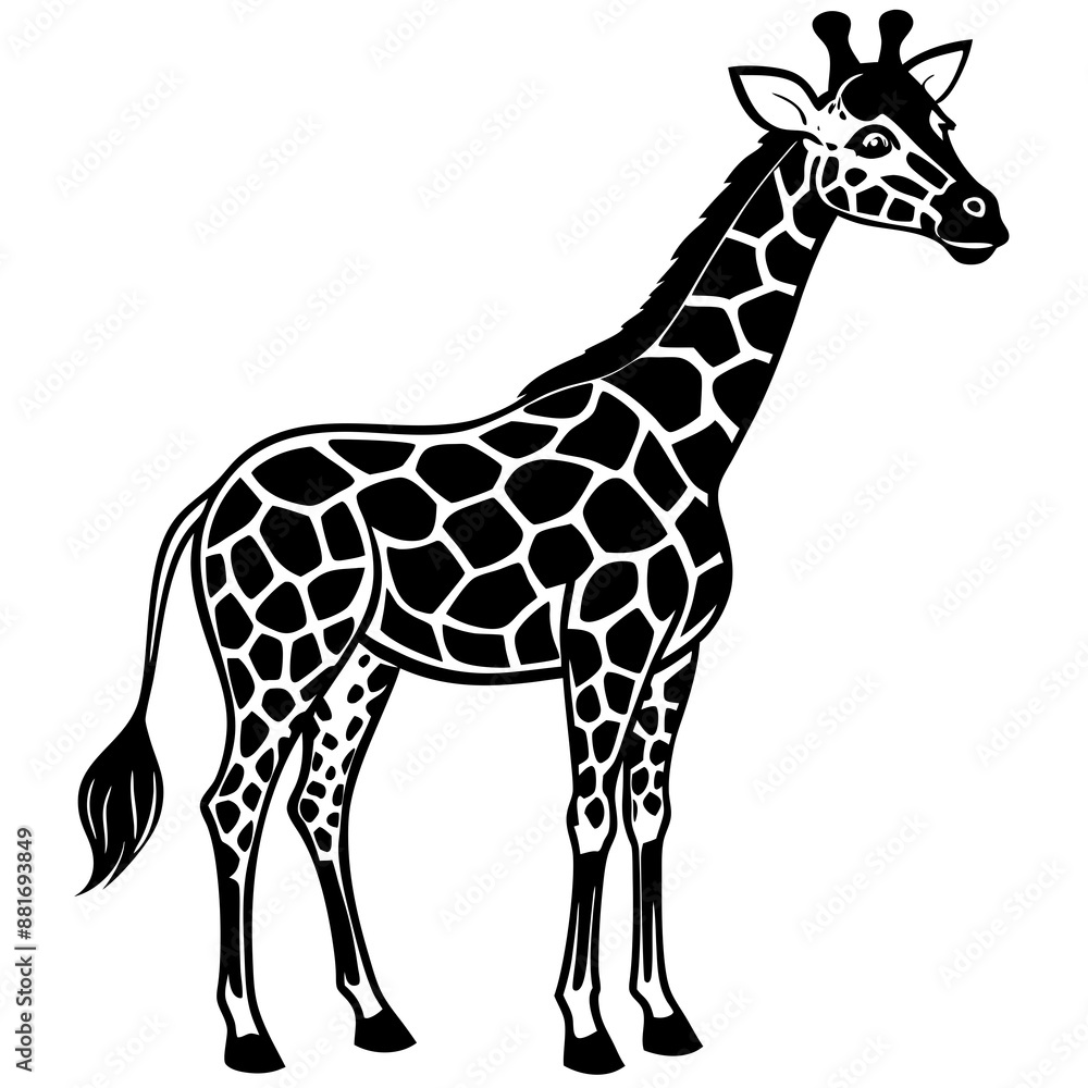 Obraz premium giraffe vector illustration