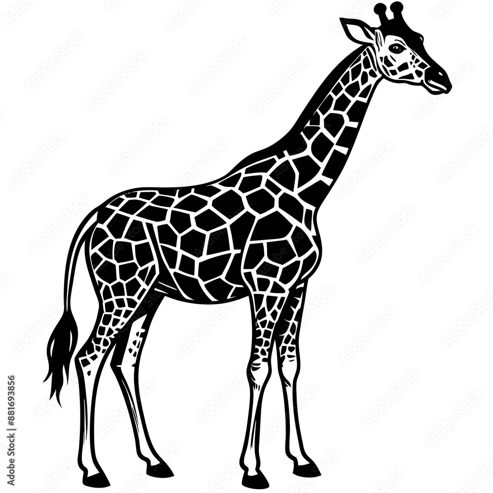 Naklejka premium giraffe vector illustration