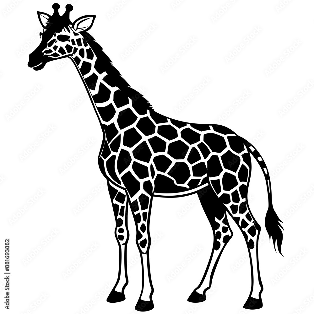 Naklejka premium giraffe vector illustration