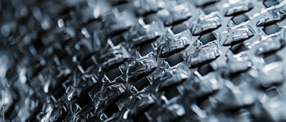 Panoramic close-up, high detail scan of diamond knurled metal texture, Generative AI Panoramic close-up, high detail scan of diamond knurled metal texture, Generative AI