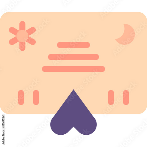 Vector Icon Ouija Board, Spirit Board, Halloween, Medium, Fortune Teller
