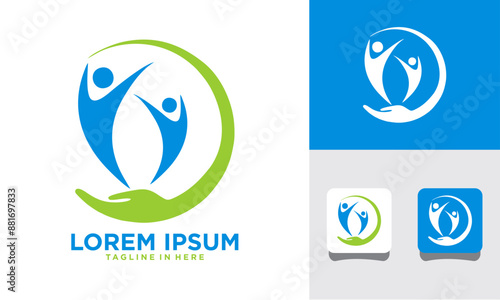 health and fitness logo icon