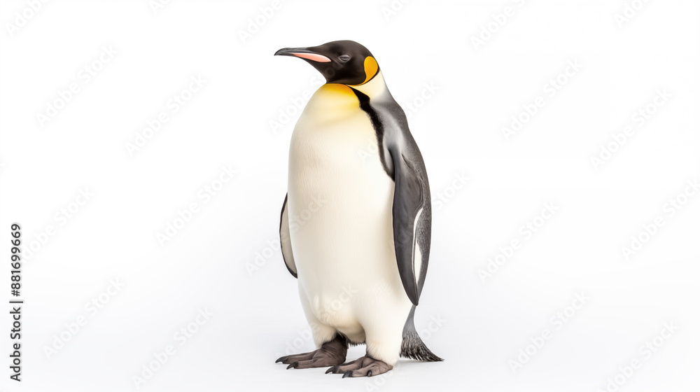 Fototapeta premium Emperor penguin isolated on white background.