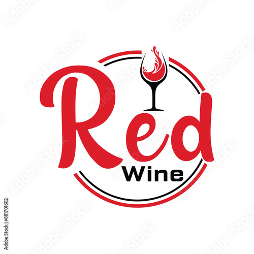 Red wine logo