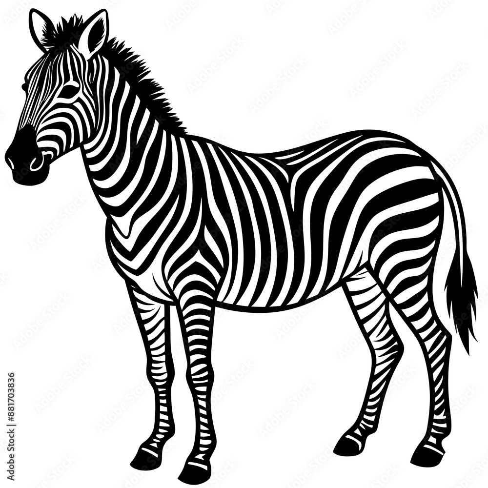 Fototapeta premium zebra vector illustration
