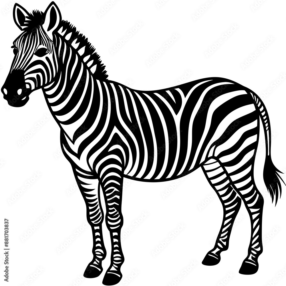 Fototapeta premium zebra vector illustration