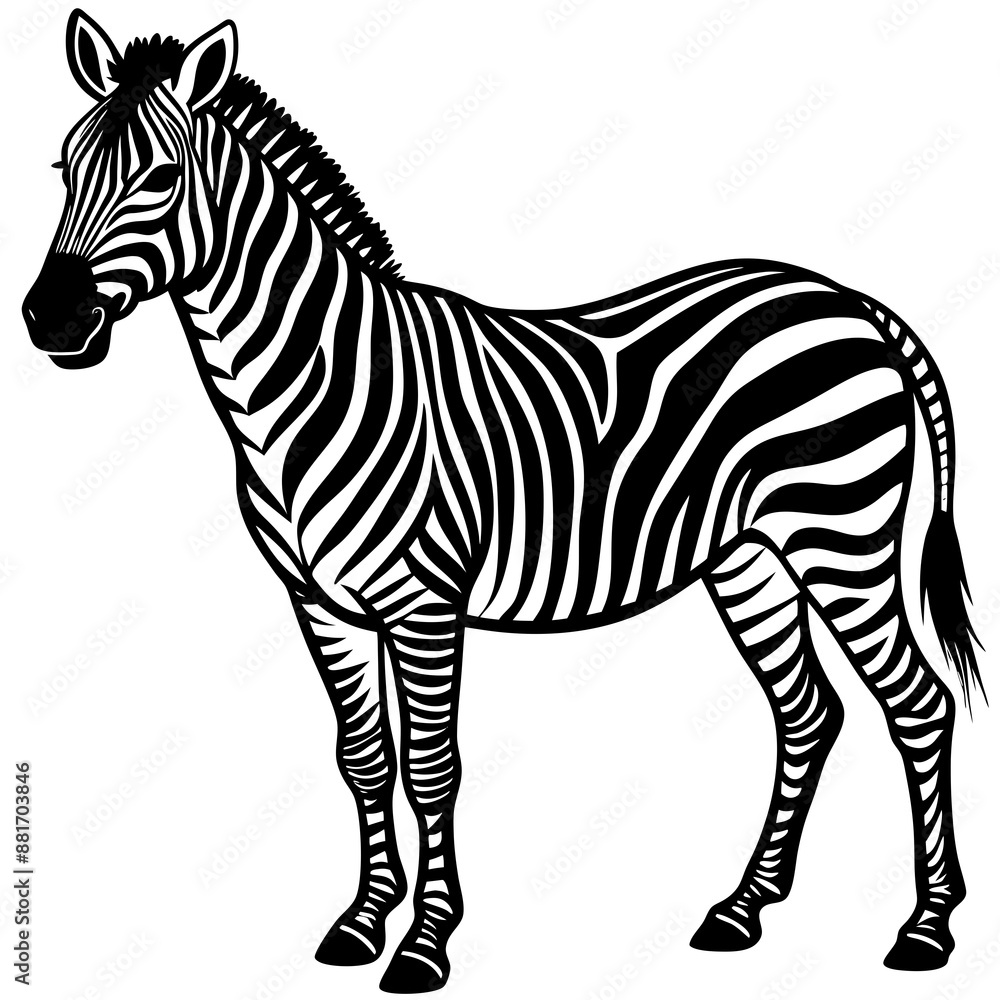 Obraz premium zebra vector illustration