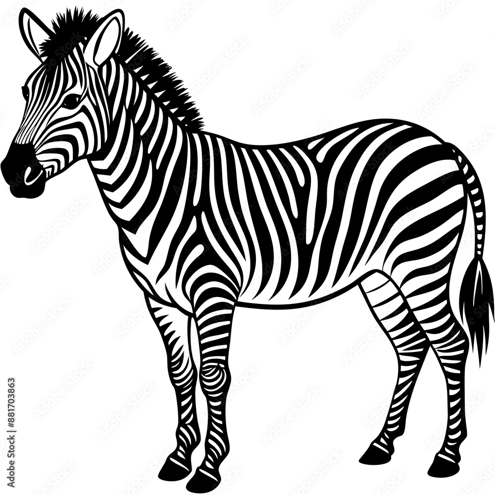 Obraz premium zebra vector illustration
